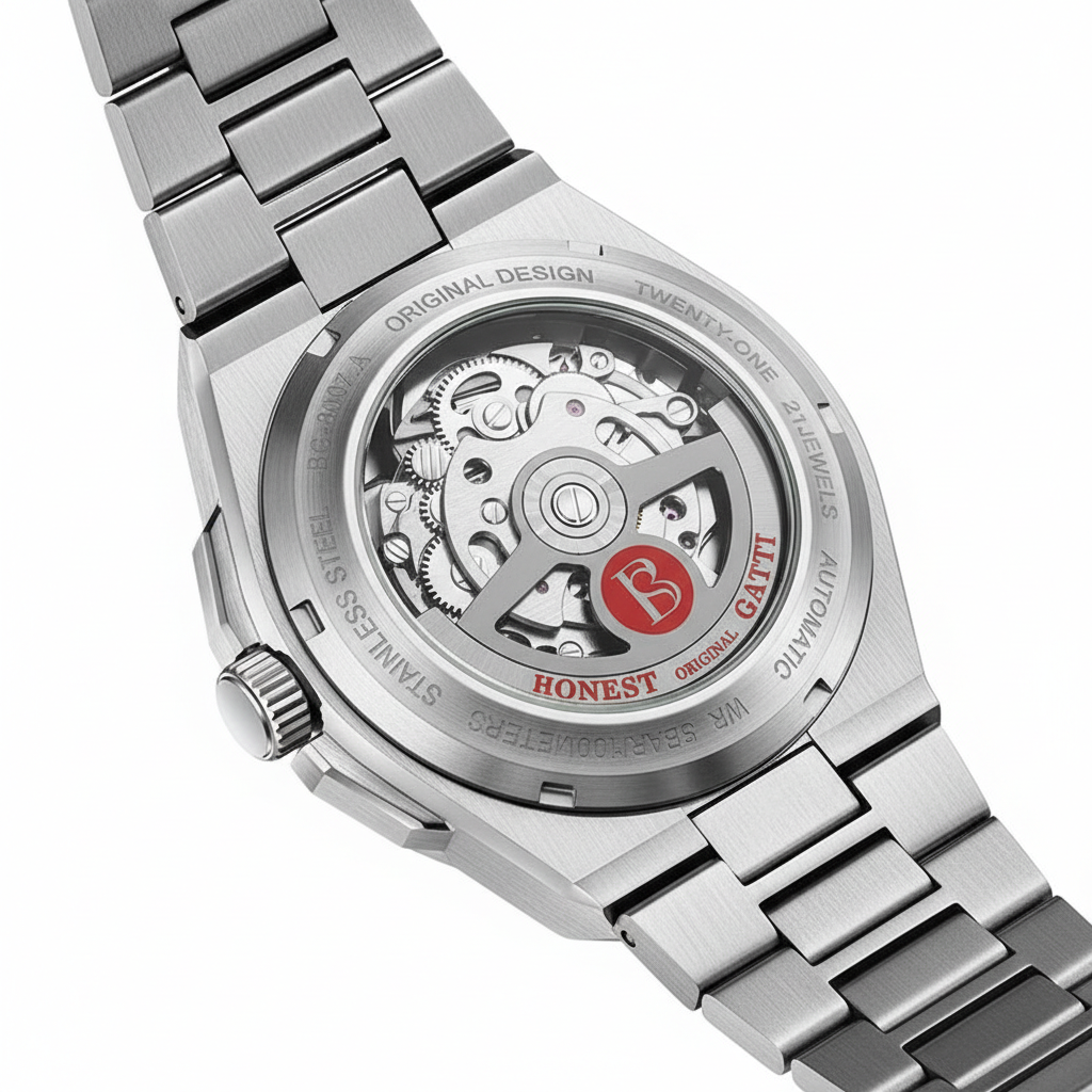 BONEST GATTI BG8007 - Men - caseback automatic movement
