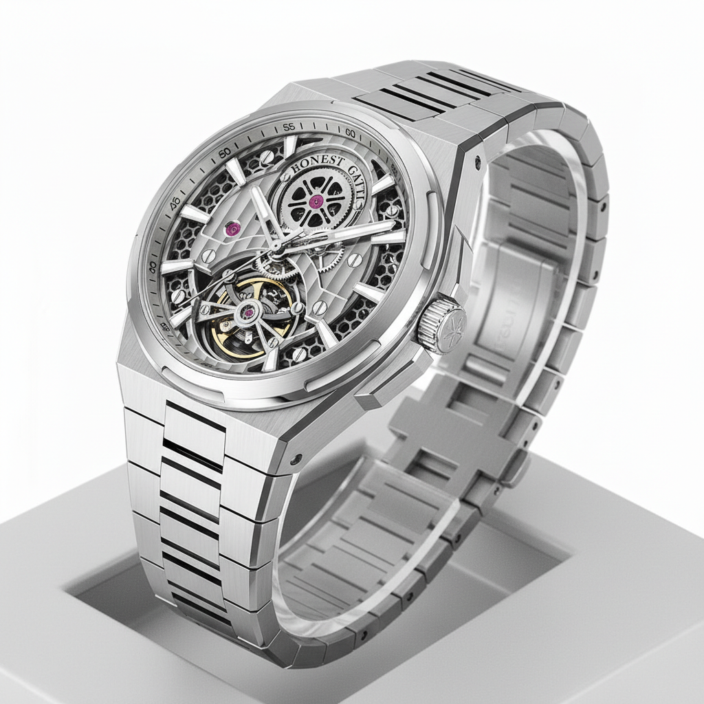 BONEST GATTI BG8007 - Men - silver watch stand