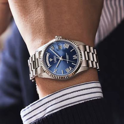 CADISEN 8185 - Automatic - Blue dial, on wrist
