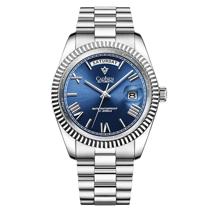 CADISEN 8185 - Automatic - Front view, blue dial