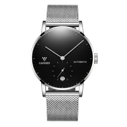 CADISEN C1030 - Automatic - Black dial, silver case