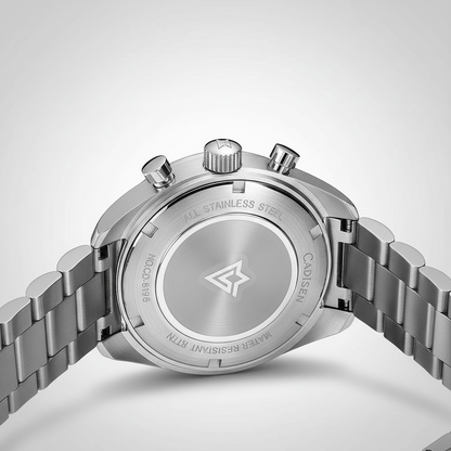 CADISEN C7063 - Men Chronograph Watch Sport Style Blue Caseback