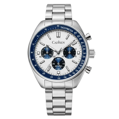 CADISEN C7063 - Men Chronograph Watch Sport Style Blue Dial