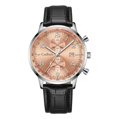 CADISEN C7065 - Men Quart - detailed dial, sunburst effect, minute markers