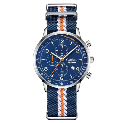 CADISEN C7067 - Quartz Watches For Men Chronograph Blue