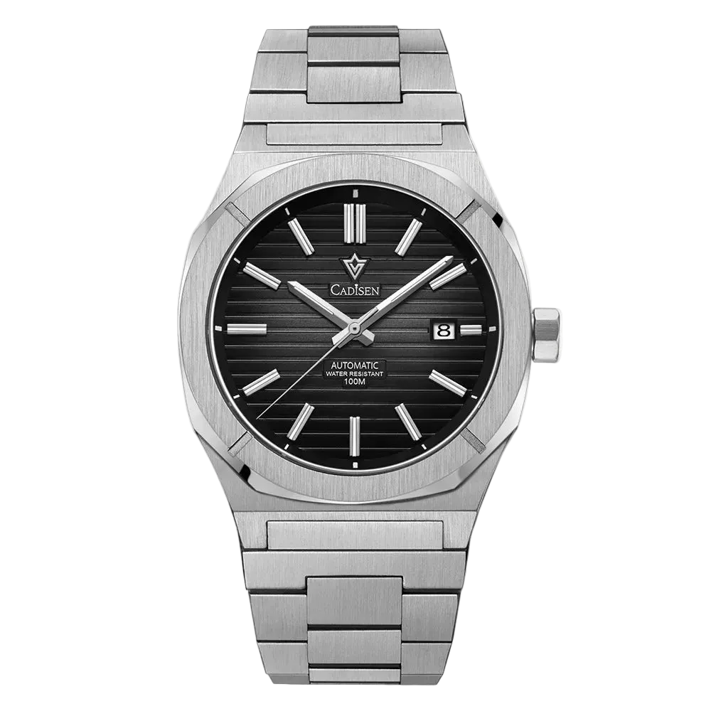 CADISEN C8200 - Black dial, stainless steel, automatic