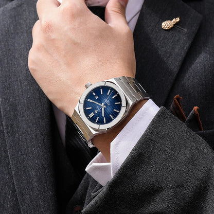 CADISEN C8200 - Blue dial, on wrist, formal wear