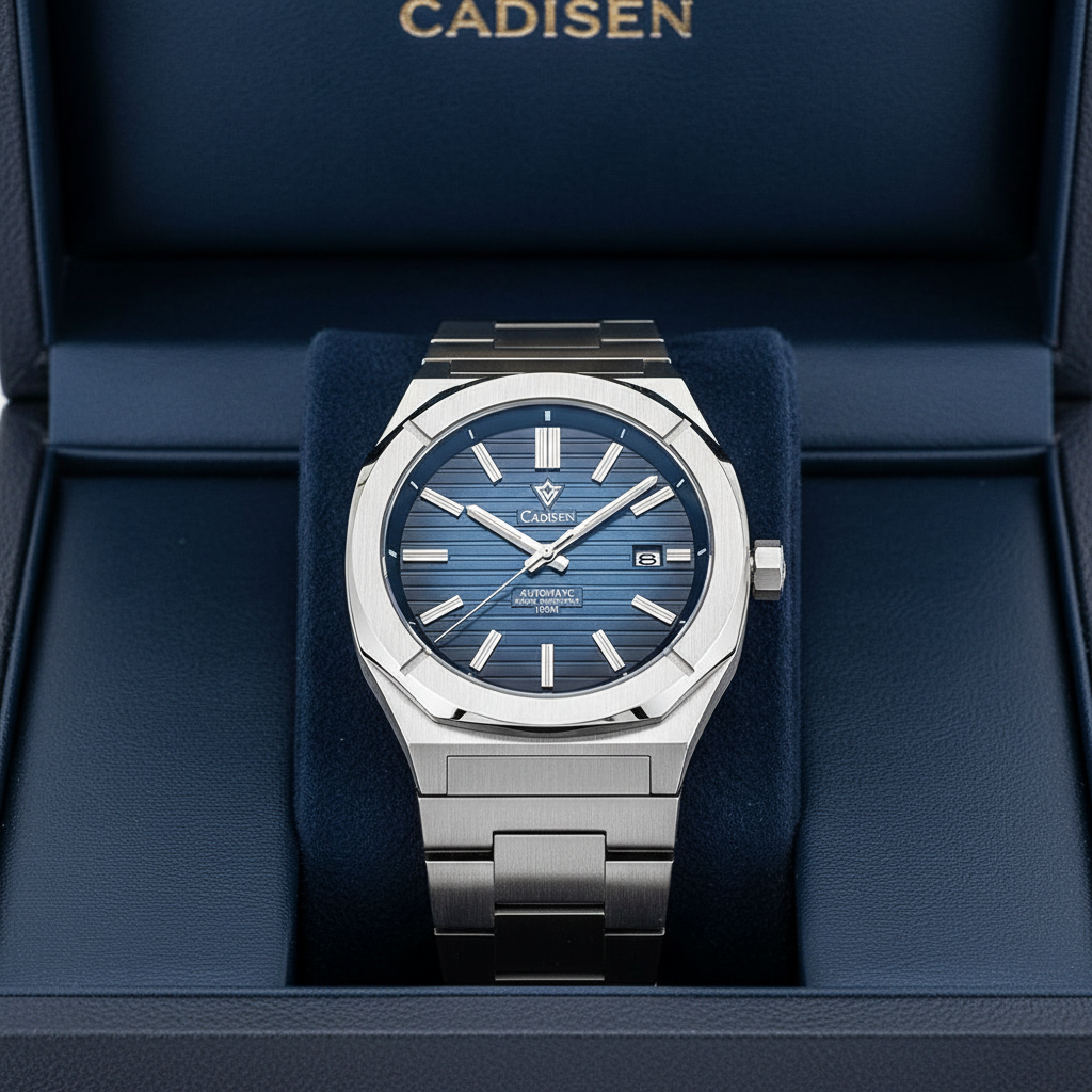 CADISEN C8200 - White dial, stainless steel, elegant design