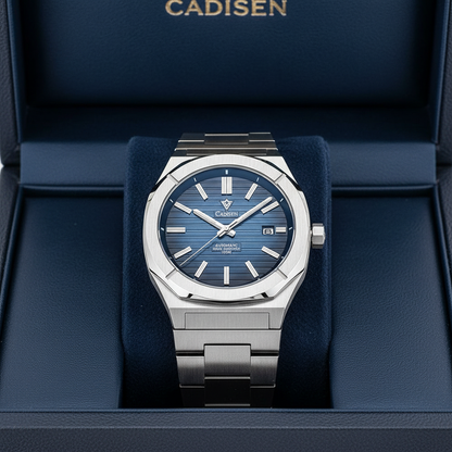 CADISEN C8200 - White dial, stainless steel, elegant design
