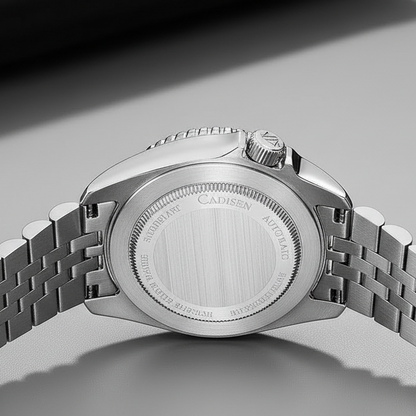 CADISEN C8220 - Automatic - Engraved caseback, brushed steel