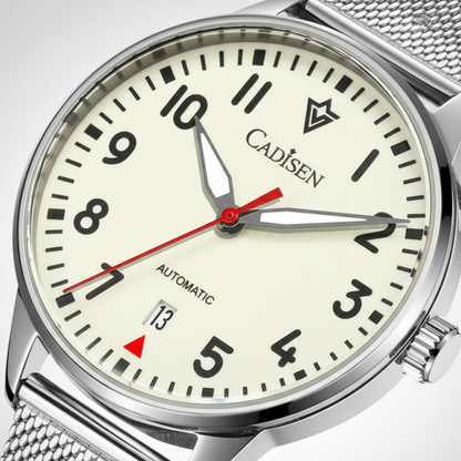CADISEN C8224 - Mechanica - Close-up dial, hands
