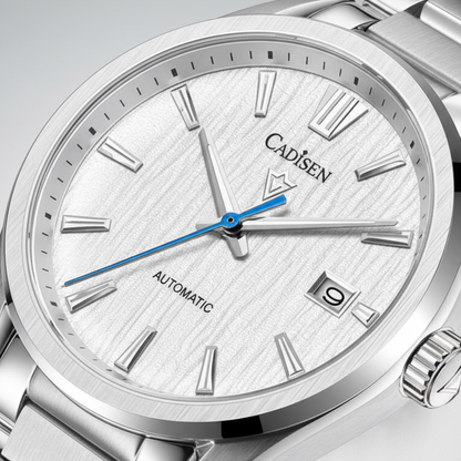 CADISEN C8226 - Mechanica - Close-up textured dial blue