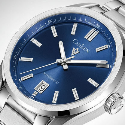 CADISEN C8227 - Automatic - Dial close-up, applied indices