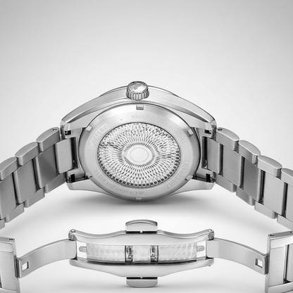 CADISEN C8227 - Automatic - Engraved case back, butterfly clasp