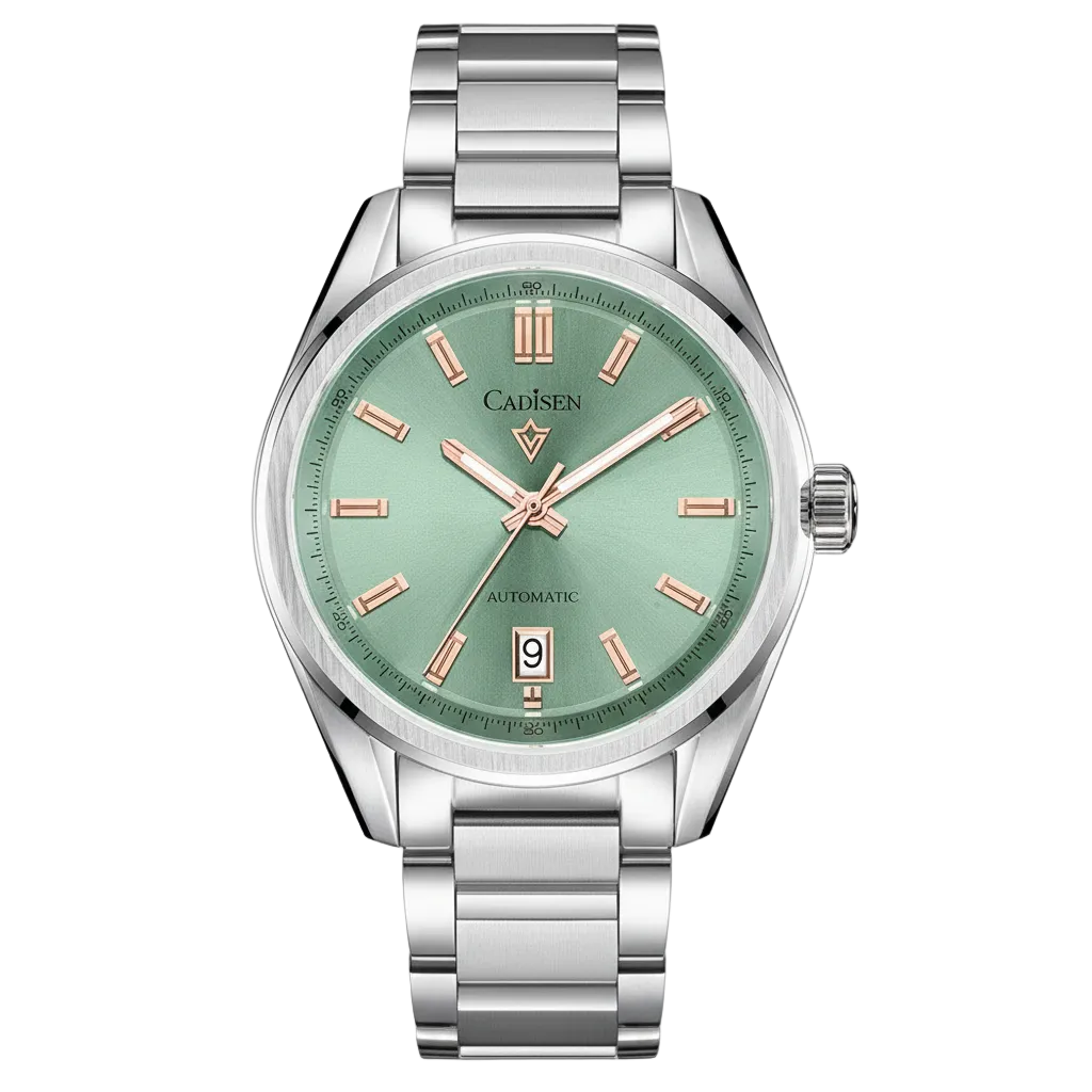 CADISEN C8227 - Automatic - Front view, Green sunburst