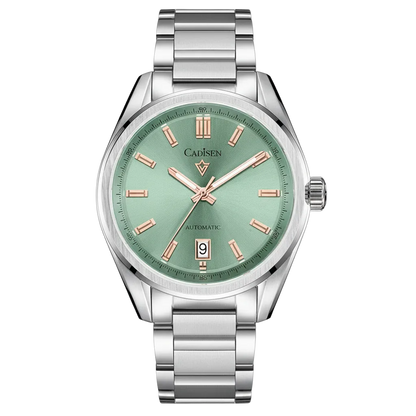 CADISEN C8227 - Automatic - Front view, Green sunburst