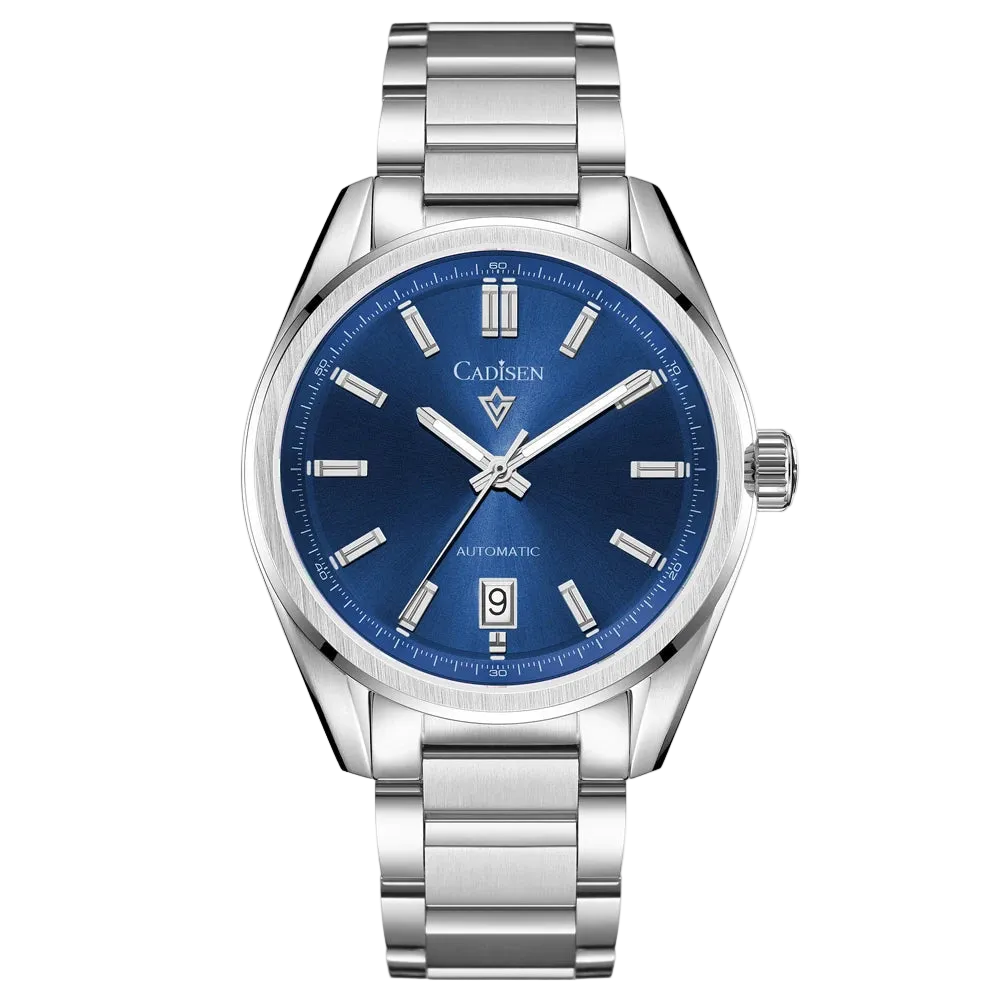 CADISEN C8227 - Automatic - Front view, blue sunburst
