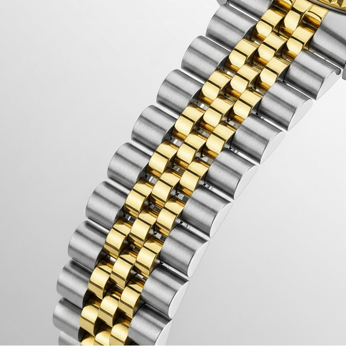 CADISEN C8228 - Men Mecha - Two-tone jubilee bracelet, gold links
