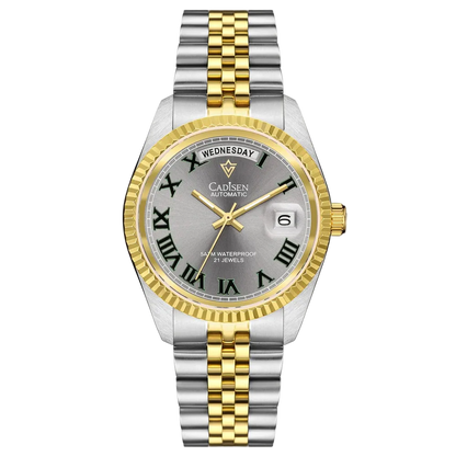 CADISEN C8228 - Men Mecha - Two-tone, gray dial, Roman numerals