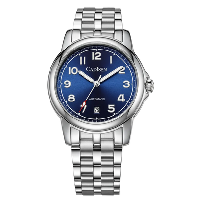 CADISEN C8235 - Blue dial, stainless steel