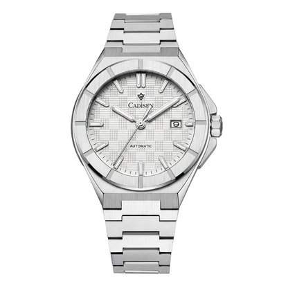 CADISEN C8242 - Luxury Automatic Watch For Men Full view white