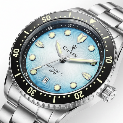 CADISEN C8245 - Men Autom - Close-up dial, luminous markers