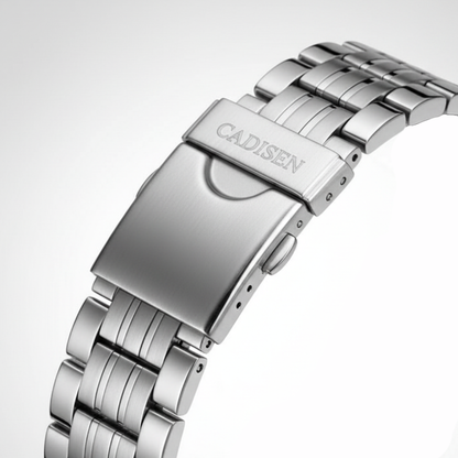 Cadisen C8168 - Men Autom - Fold-over clasp, stainless steel