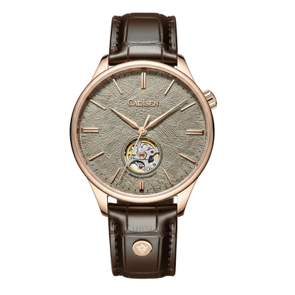 Cadisen C8187 - Mechanica - front view, gold dial