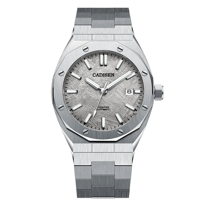 Cadisen C8193 - Men Autom - Front silver meteorite dial