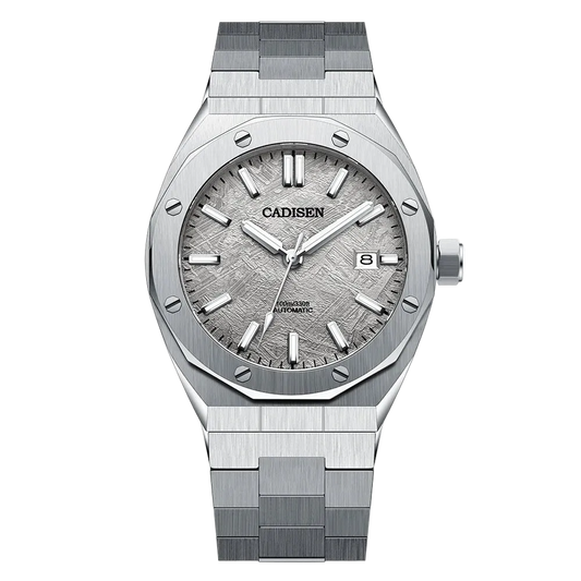 Cadisen C8193 - Men Autom - Front silver meteorite dial
