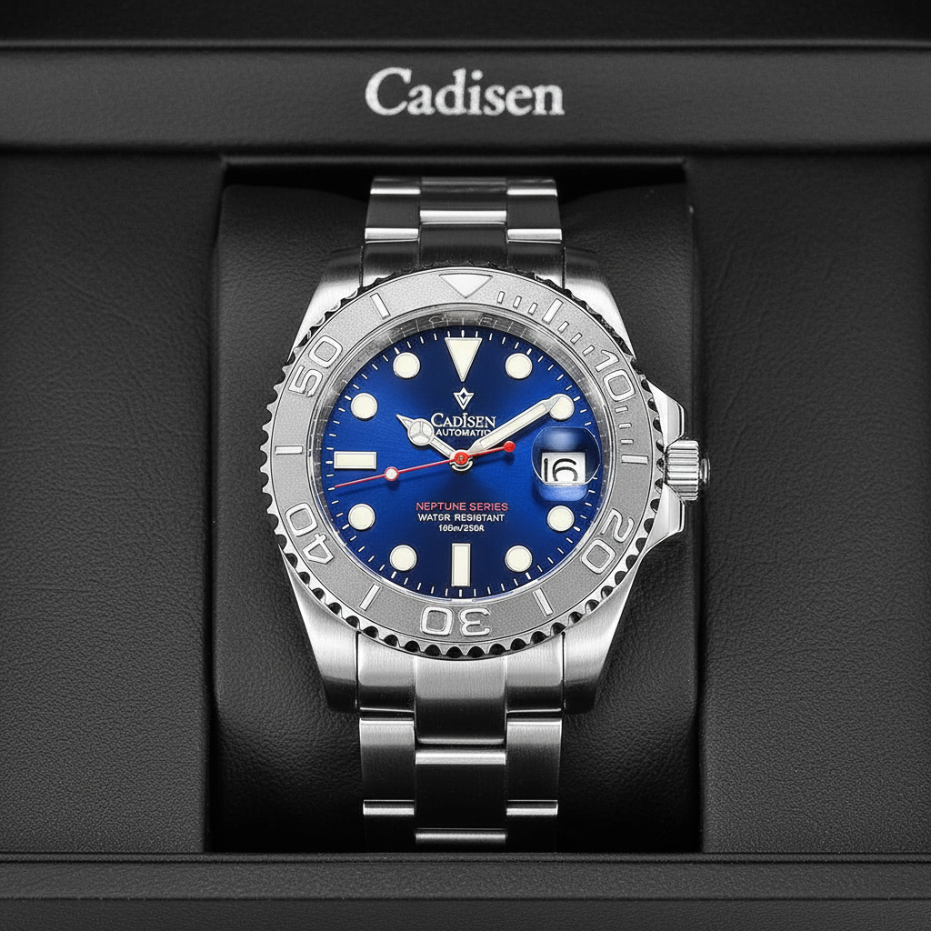 Cadisen C8210 - Automatic - in gift box, black interior, presentation shot