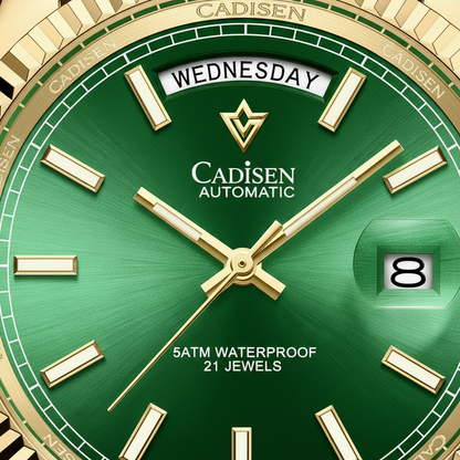 CADISEN 8215 - Luxury Aut - green dial daydate