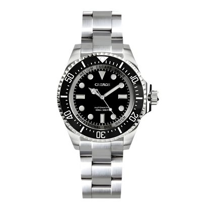 Cronos 300ATM - Automatic - black dial, full view