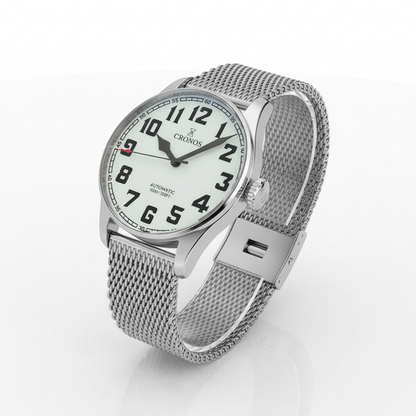 Cronos L6001 - The Ultima - Angled, mesh bracelet