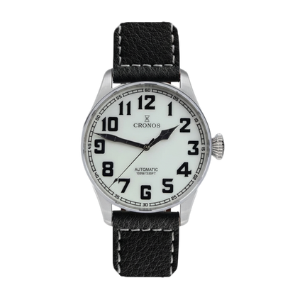 Cronos L6001 - The Ultima - front, leather strap