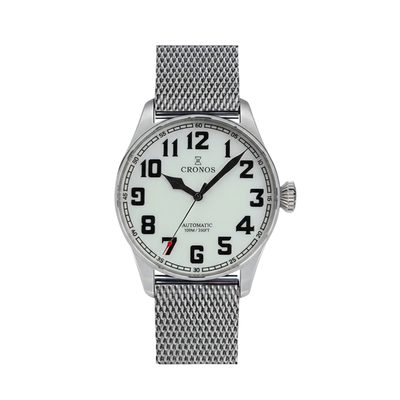 Cronos L6001 - The Ultima - front, mesh bracelet