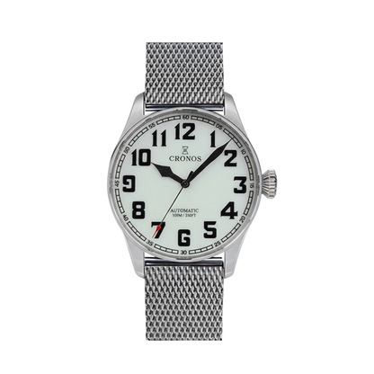 Cronos L6001 - The Ultima - front, mesh bracelet