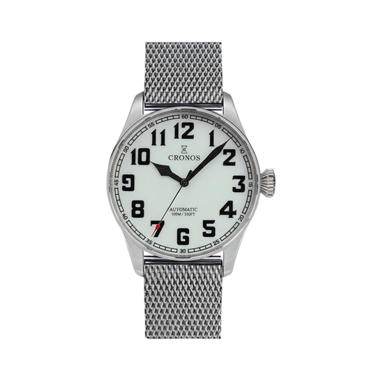 Cronos L6001 - The Ultima - front, mesh bracelet