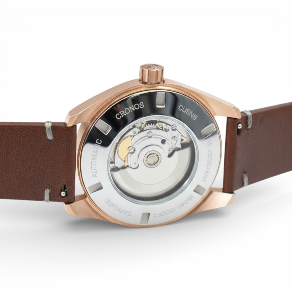 Cronos L6003 - Durable Me - case back, automatic movement