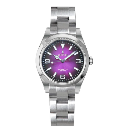 Cronos L6019 - Men's cron - purple dial, sunburst finish