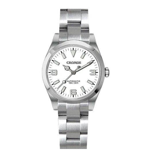 Cronos L6019 - cronos aut - white dial, black background