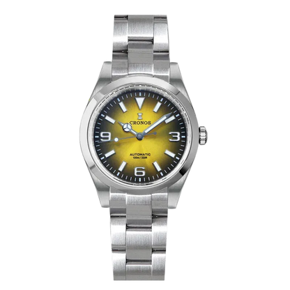 Cronos L6019 - cronos aut - yellow dial, black background