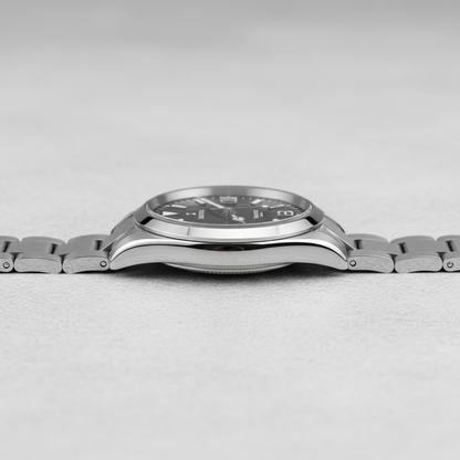 Cronos L6019 - Men's cron - polished case, brushed links
