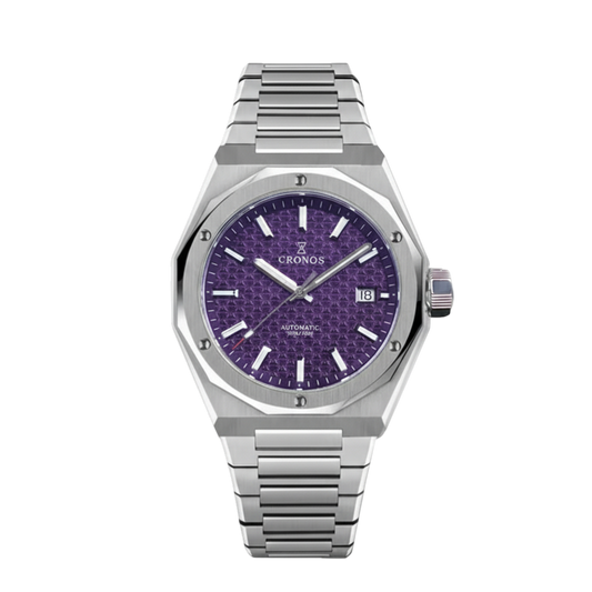 Cronos L6028M - Luxury Cr - purple dial full watch