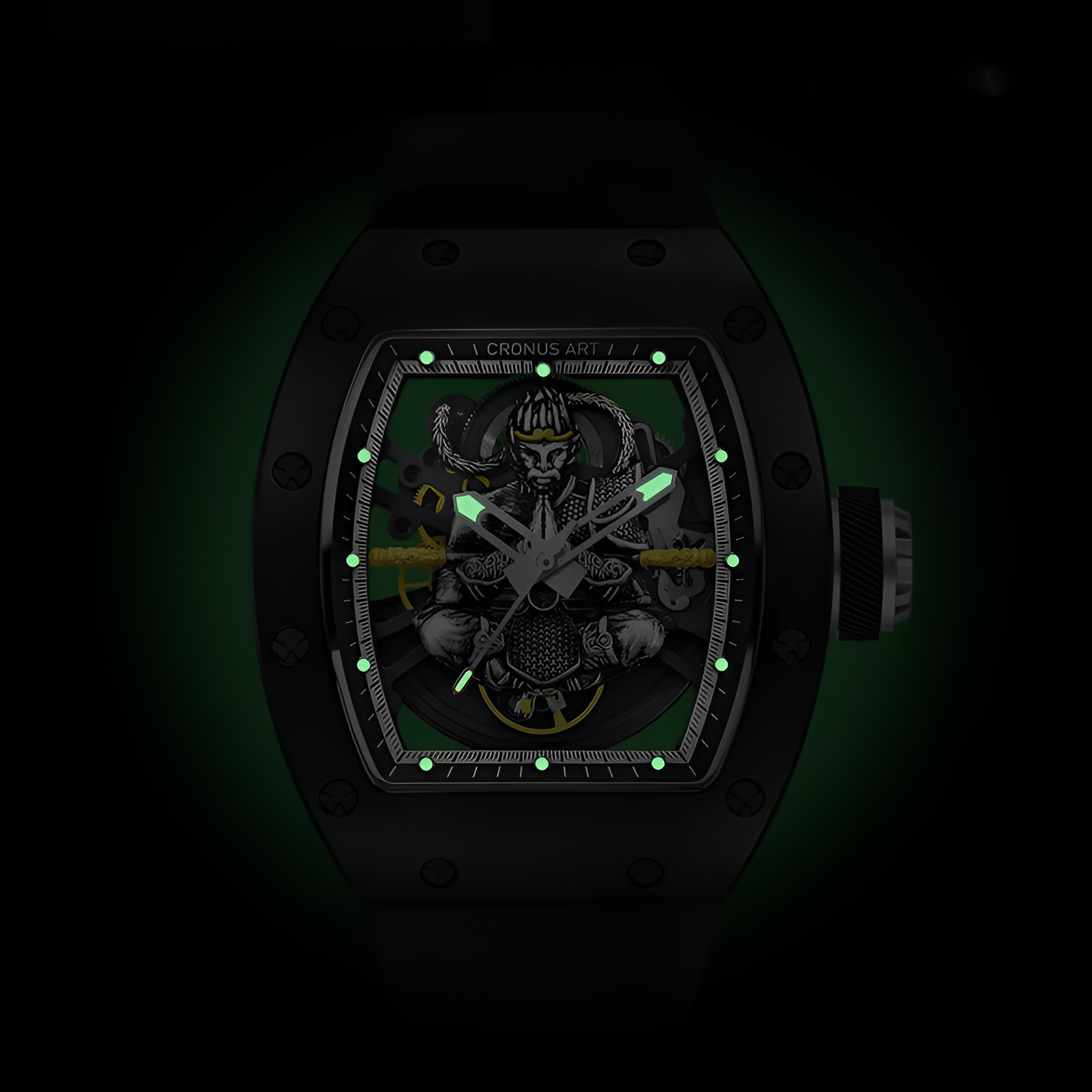 CRONUSART CM09-029 - Men - dial detail monkey
