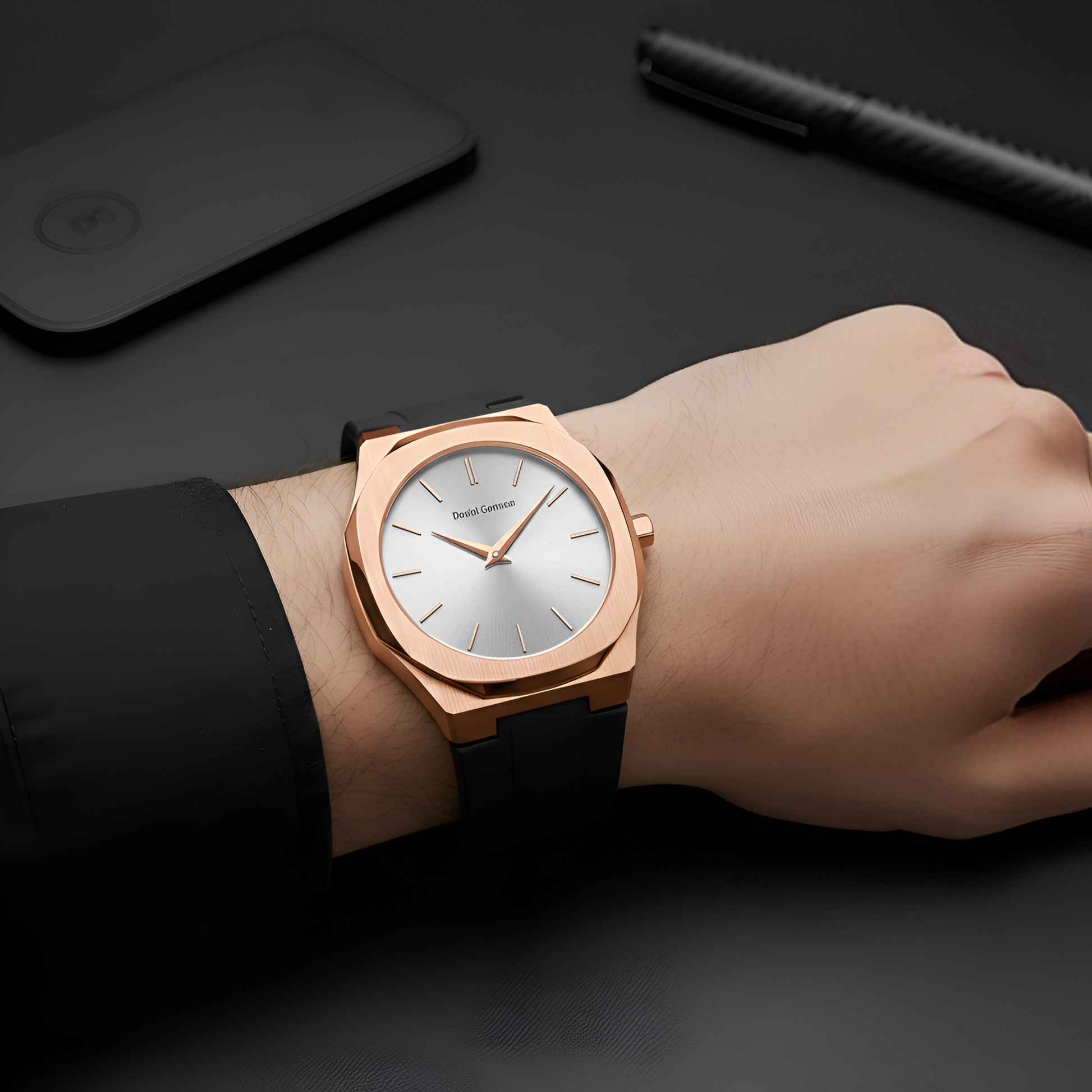 Daniel Gorman DG9090 - Men's Quartz Watch: Ultra-Thin Elegance breitvacher
