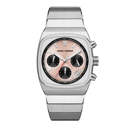 Daniel Gorman DG9008 - Quartz Watch with Sapphire Crystal light red dial