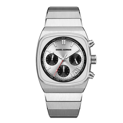 Daniel Gorman DG9008 - silver watch frontal
