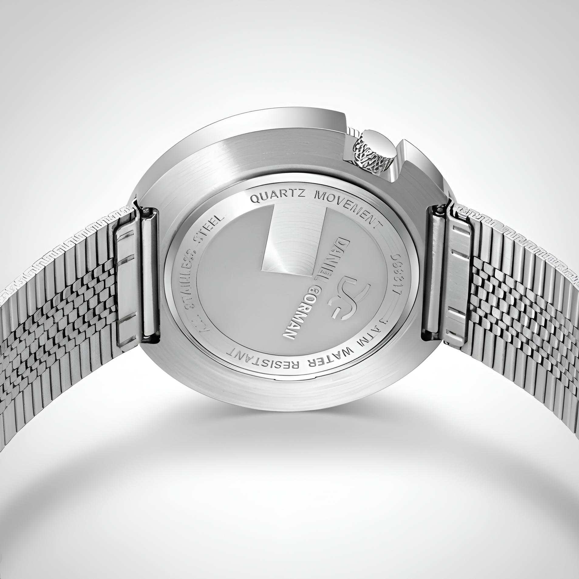 Daniel Gorman DG9317 - Qu - engraved case back, steel