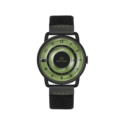 Daniel Gorman DGY000 - Qu - green dial black stitch